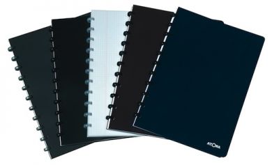 Pro style notebooks with serious-looking covers, matching discs and white 90gsm paper